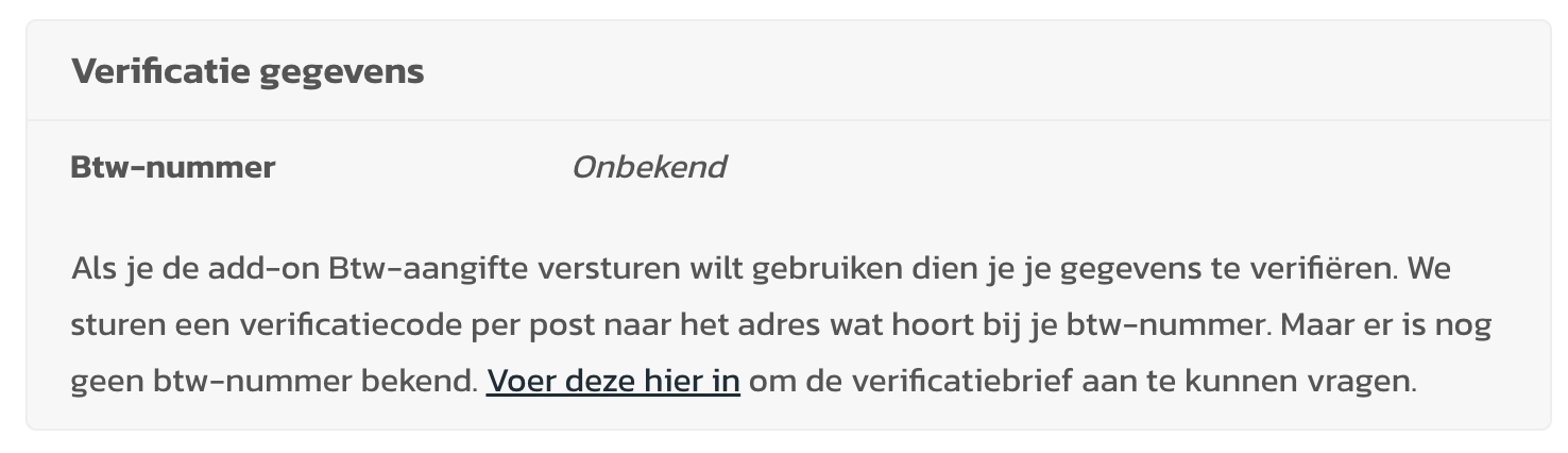 verificatie-gegevens